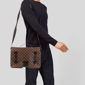 Beautiful TH0046 Louis Vuitton Damier Ebene Broadway Messenger Bag